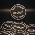 Don't Touch Me I'm Autistic 3D Printed Patch C-130 Puzzle pieces Autism awareness